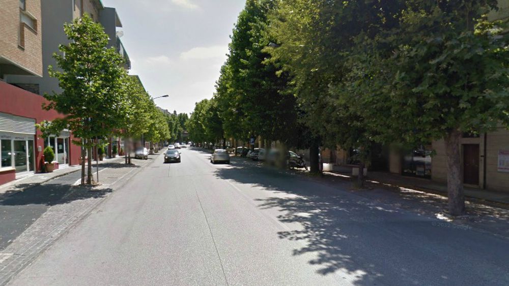 Un tratto di Viale della Vittoria